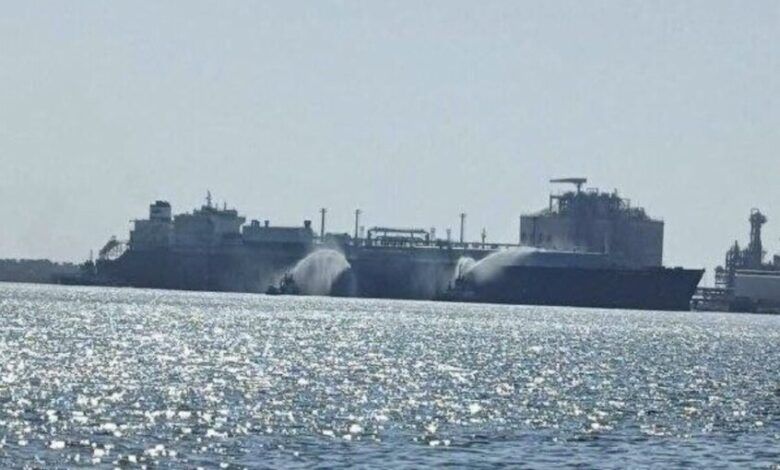 مصر: انفجار ناقلة غاز في ميناء دمياط ناجم عن طائرة مسيرة