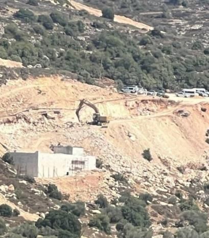 الاحتلال يواصل توسيع مستوطنة “عيليه” جنوب نابلس