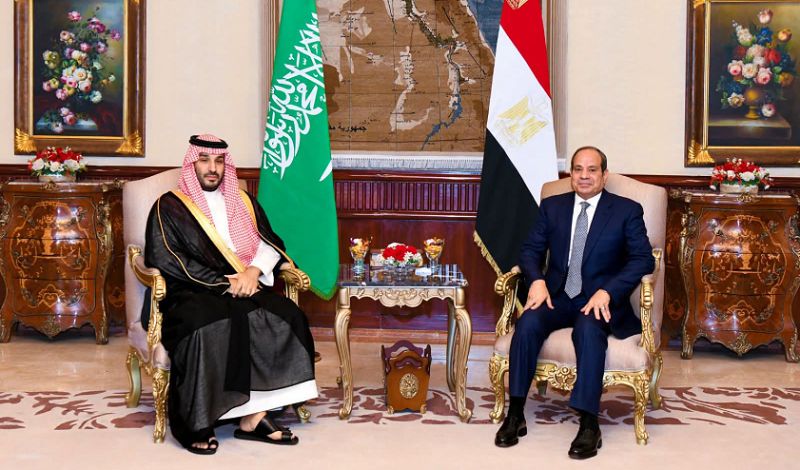 بن سلمان والسيسي يبحثان التطورات في باب المندب ومصر تؤكد دعمها لإجراءات السعودية