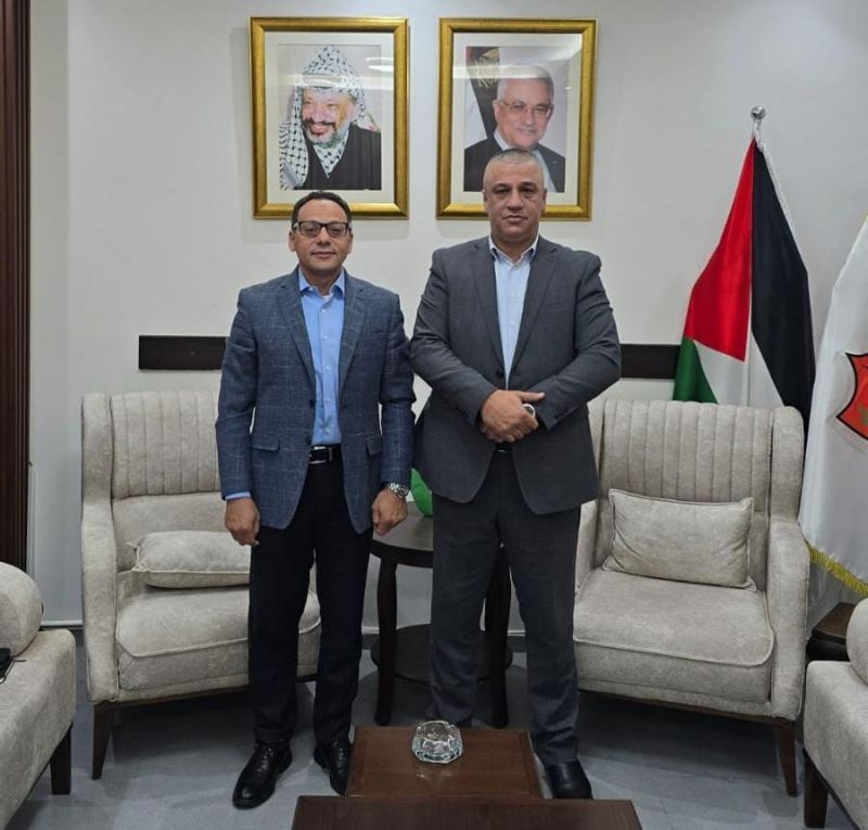 اللواء ناصر البوريني يستقبل القنصل المصري في رام الله محمد أبو جبل