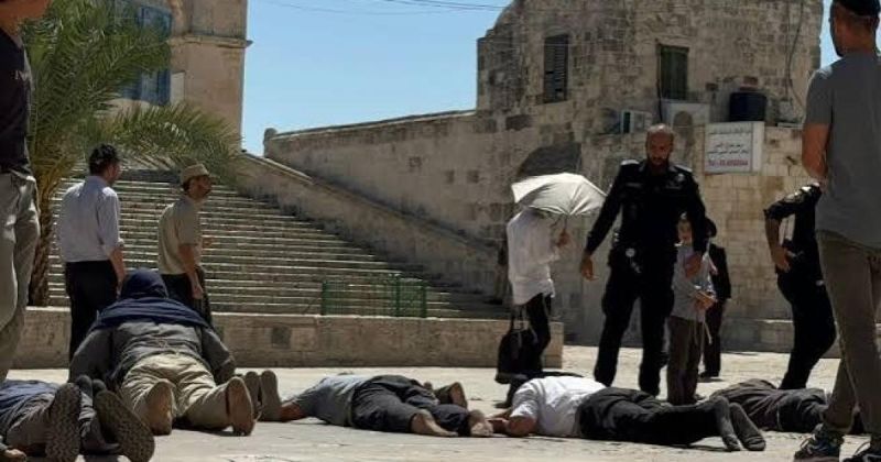 120 مستوطنًا يقتحمون الأقصى ويؤدون طقوسًا تلمودية بحماية الاحتلال