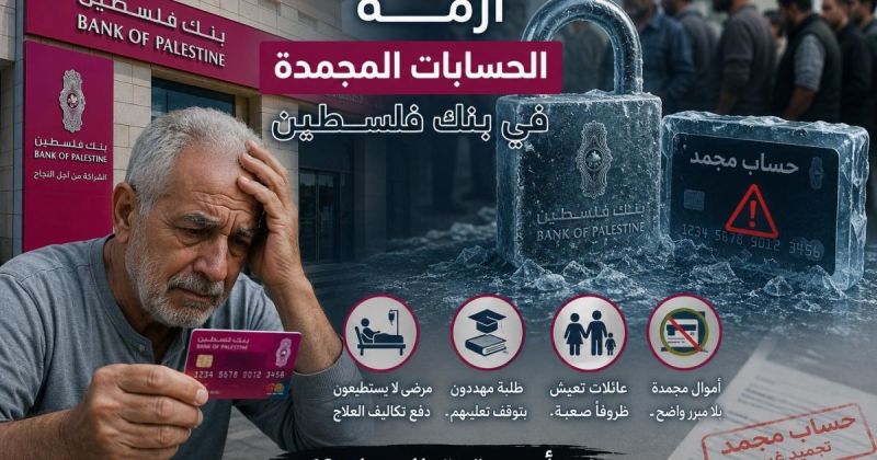 أبو مدللة لـ"الرسالة": تجميد الحسابات في بنك فلسطين انتهاك لحقوق المودعين