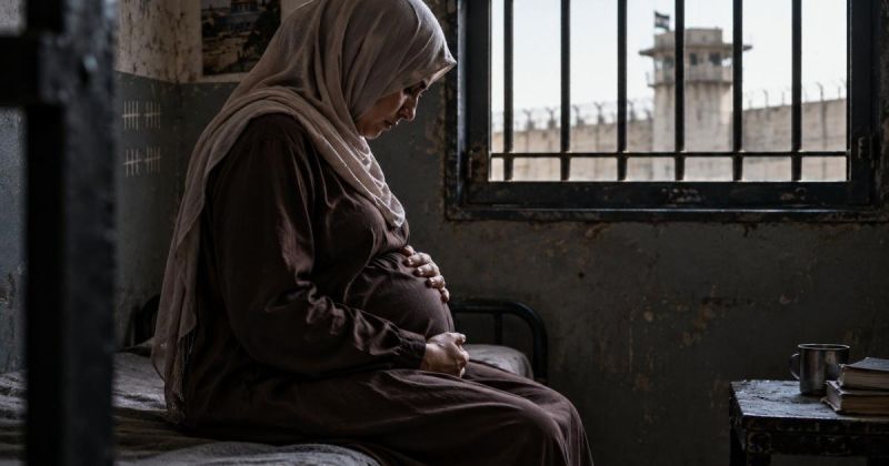 حامل في الدامون.. براءة أبو خديجة تواجه ظروفاً قاسية داخل السجن