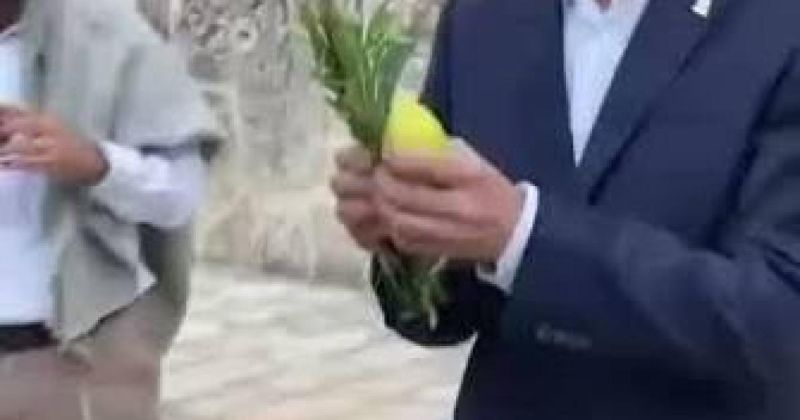 حاخام إسرائيلي يؤدي طقوسًا لـ"القرابين النباتية" في الأقصى