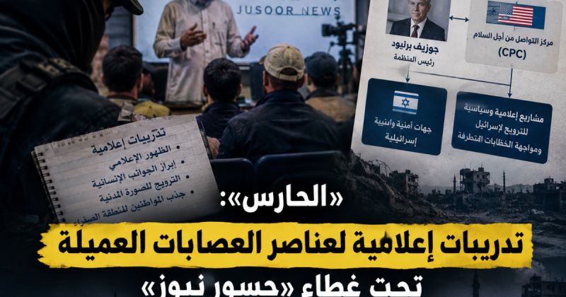 الحارس: تدريبات إعلامية لعناصر العصابات العميلة تحت غطاء "جسور نيوز"