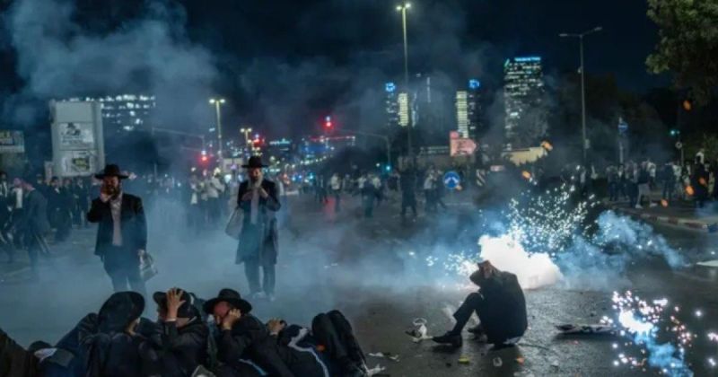 إصابة 7 أشخاص في مواجهات بين الحريديم وشرطة الاحتلال شرقي (تل أبيب)