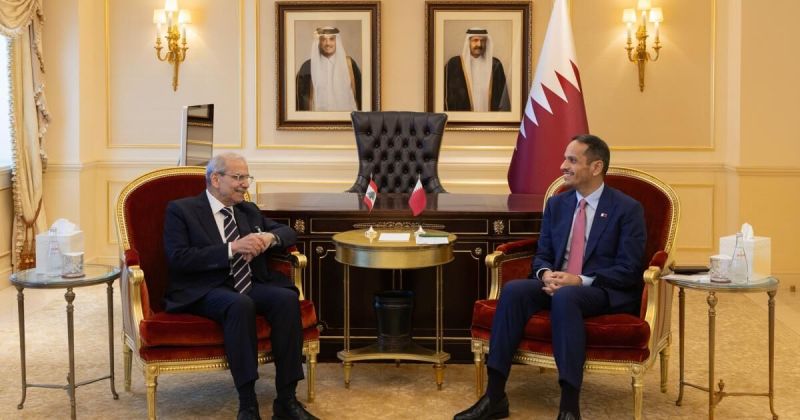 قطر ولبنان يبحثان جهود خفض التصعيد الإقليمي وملفات إعادة الإعمار ودعم الجيش