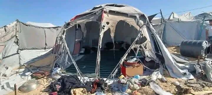 استشهاد طفلتين إثر حريق في خيمة نازحين بمواصي خان يونس