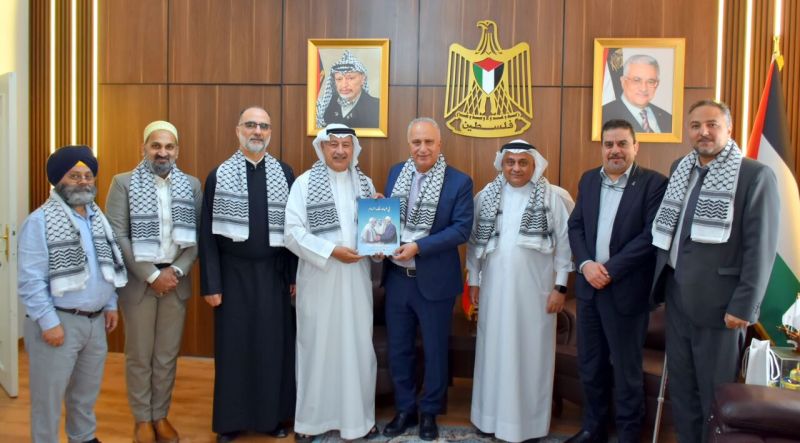 المنامة: السفير الفلسطيني يستقبل وفد جمعية "تعايش" وبضعهم في صورة اخر التطورات الفلسطينية