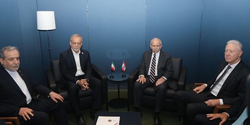 سلام لبزشكيان: لبنان يرفض التحول لساحة صراعات إقليمية ويتمسك بسيادته