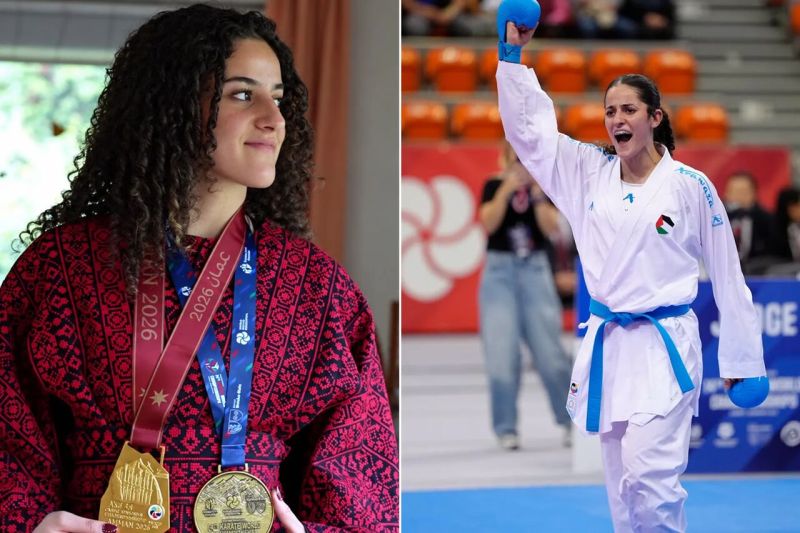 مريم بشارات.. بطلة العالم في الكاراتيه التي اختارت تمثيل فلسطين رغم الجنسية الألمانية