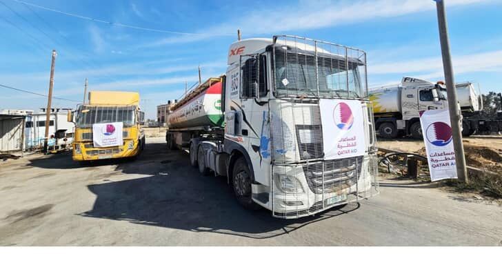 اتفاق قطري أممي لتزويد قطاع غزة بـ 1.3 مليون لتر من الوقود