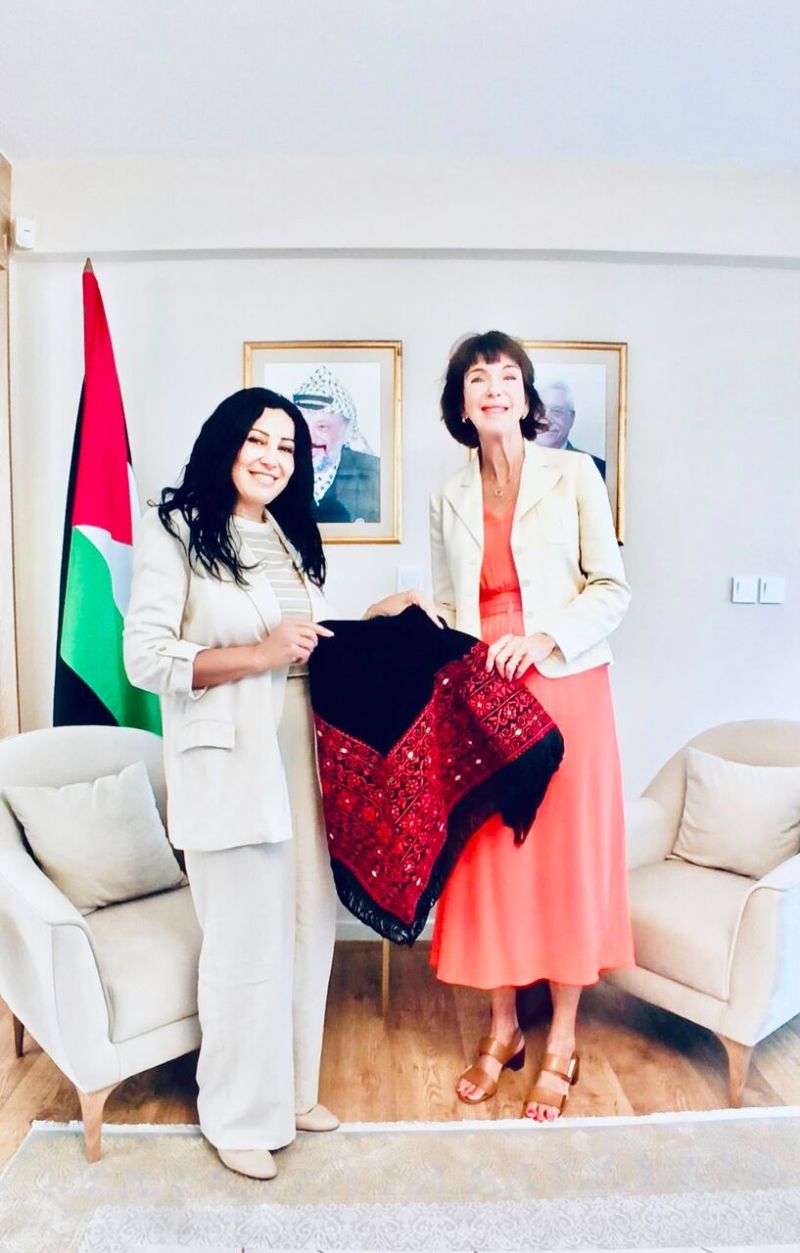 سفيرة فلسطين في البوسنة والهرسك تبحث مع المنسقة الأممية تعزيز التعاون المشترك