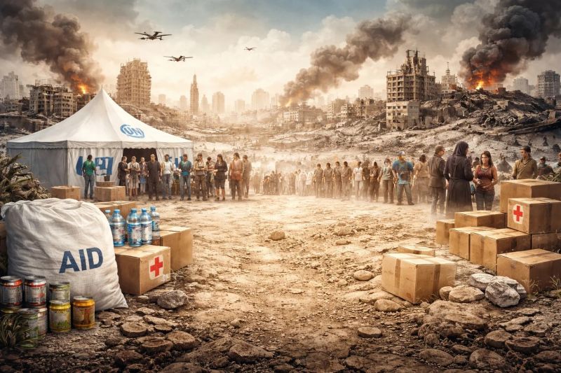 غزة.. مساعدات تتقلص وسوق يعجز السكان عن الوصول إليه