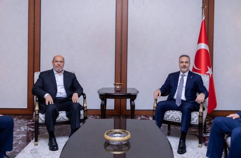 وفد حماس يتباحث مع فيدان تطورات القضية الفلسطينية ومفاوضات القاهرة