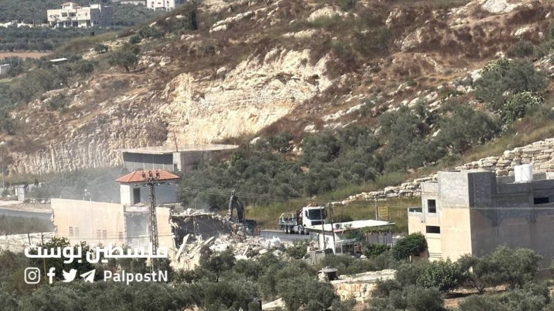 الاحتلال يهدم 12 منشأة تجارية قرب جنين دون صدور قرار قضائي