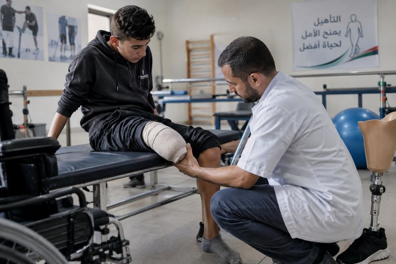 جرحى غزة.. من نجا من الموت يبدأ معركة تأهيل يحاصرها الاحتلال