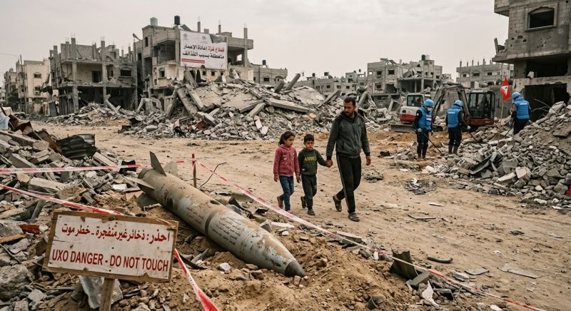 القذائف غير المنفجرة بغزة.. قنابل موقوتة تهدد الإنسان والأرض وتعرقل إعادة الإعمار