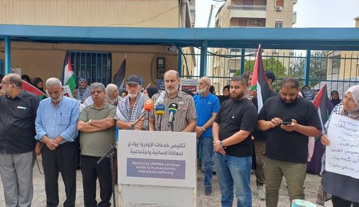 اعتصام في صيدا رفضًا لتقليصات «أونروا» ومذكرة تطالب بحماية حقوق اللاجئين الفلسطينيين