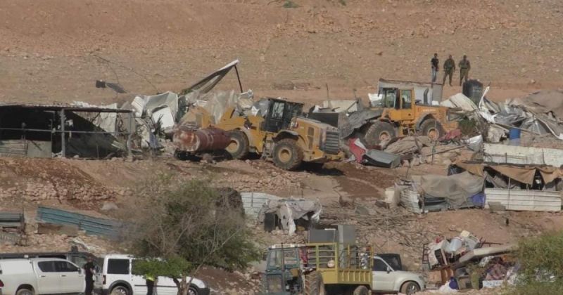 الاحتلال يهدم منشأتين زراعيتين في بيت دجن شرق نابلس