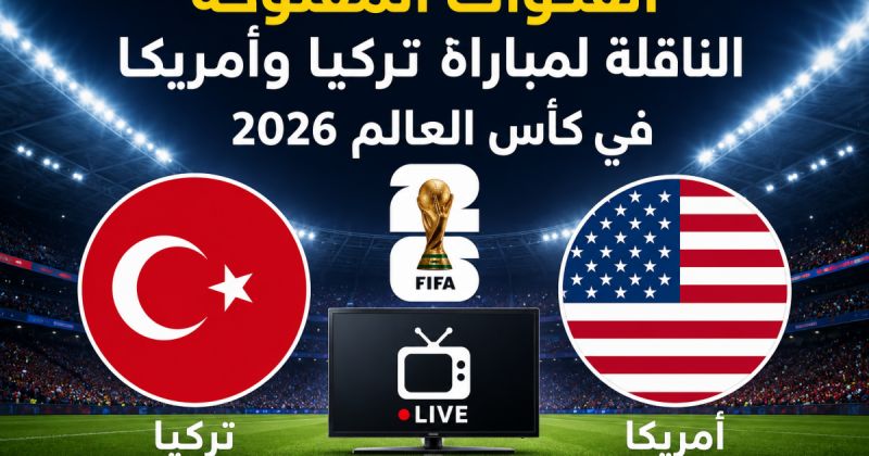القنوات المفتوحة الناقلة لمباراة تركيا وأمريكا في كأس العالم 2026