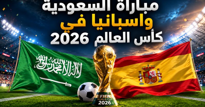كأس العالم 2026: شاهد مباراة السعودية vs اسبانيا بث مباشر الآن بي إن سبورتس