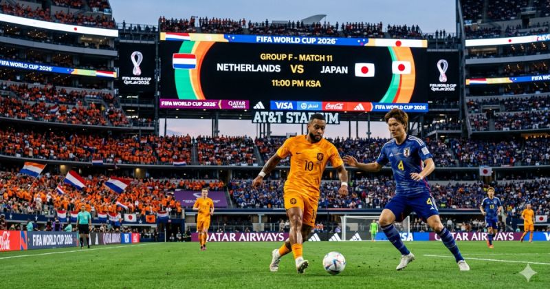 معلق مباراة هولندا واليابان في كأس العالم 2026 – معلقان للمباراة