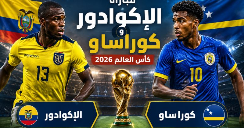 القنوات المفتوحة الناقلة لمباراة الإكوادور وكوراساو بكأس العالم 2026