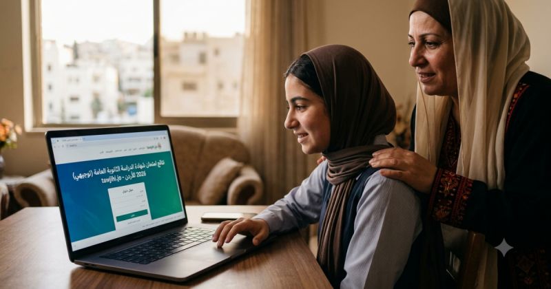 رابط نتائج توجيهي 2026 الأردن tawjihi.jo .. طريقة الاستعلام برقم الجلوس