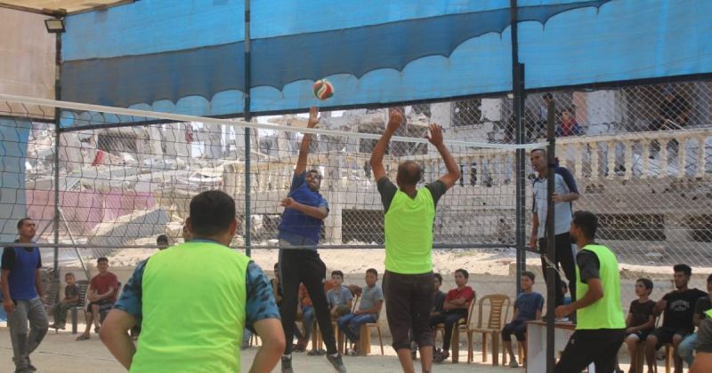 شهداء جباليا بطلاً لبطولة أكاديمية سلام الأولى للكرة الطائرة شمال غزة