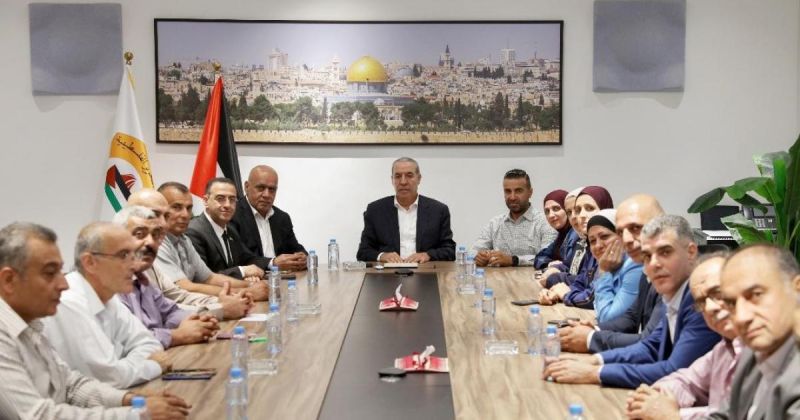تفاصيل لقاء الشيخ مع الاتحاد العام للمعلمين الفلسطينيين