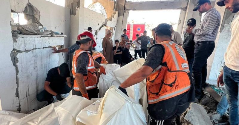 غزة: انتشال جثامين 14 شهيدًا من تحت أنقاض عمارة التاج