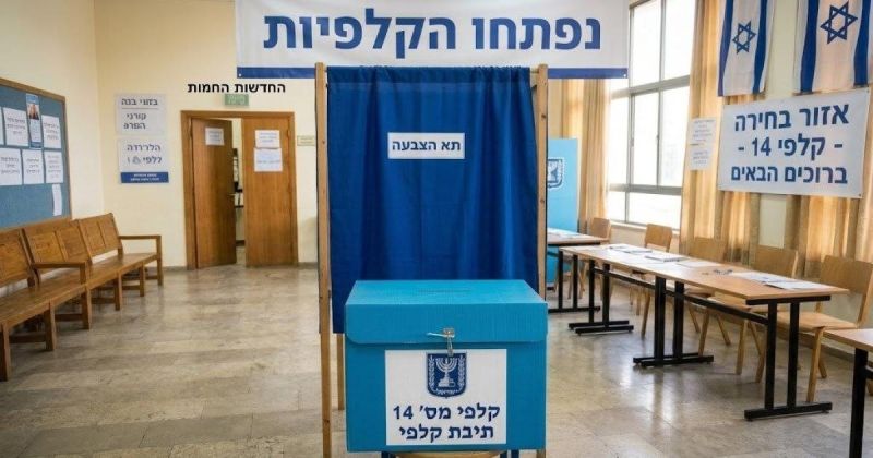فتح صناديق الاقتراع لانتخابات الكنيست الإسرائيلي الـ26