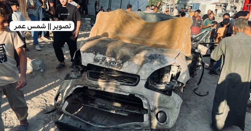 شهيدان ومصابون إثر استهداف إسرائيلي لمركبة في مدينة غزة