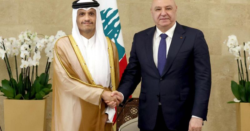 رئيس وزراء قطر في لبنان: اتفقنا على وضع إطار شامل للتعاون في مجال الطاقة