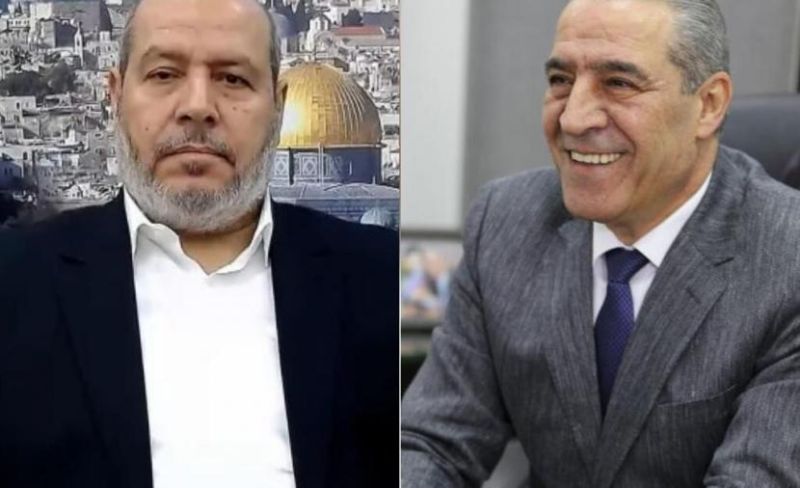 الشيخ يهنيء خليل الحية بعد انتخابه لرئاسة حماس