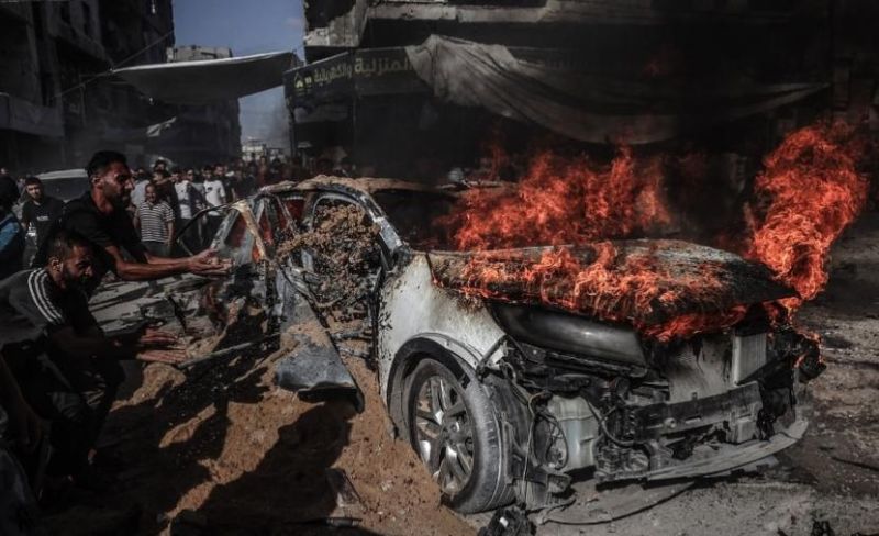 شهيدان ومصابون باستهداف مسيّرة إسرائيلية لمركبة في مواصي خانيونس