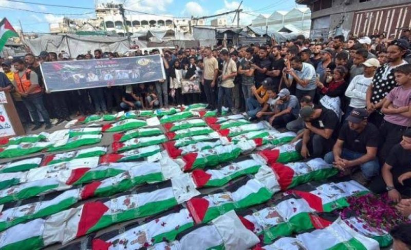 غزة تشيع 100 شهيد اختفوا تحت الأنقاض خلال حرب الإبادة