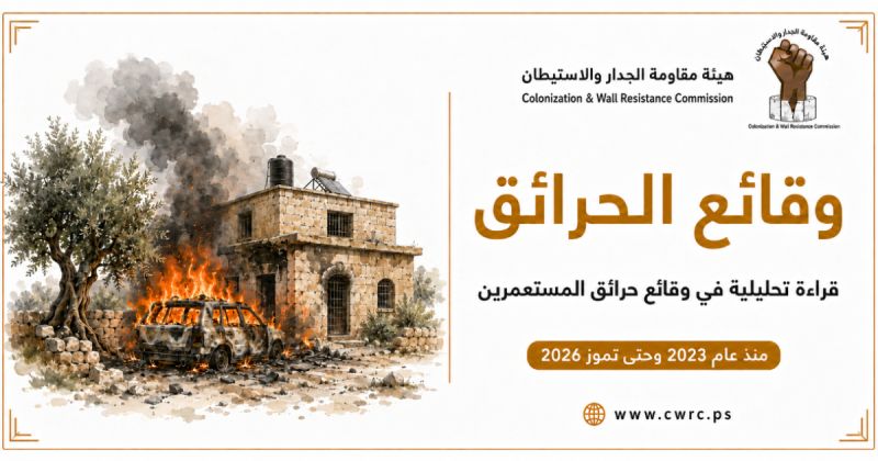 900 حريق خلال 3 أعوام ونصف.. 89% بأيدي المستعمرين وأكثر من 60% في نابلس ورام الله