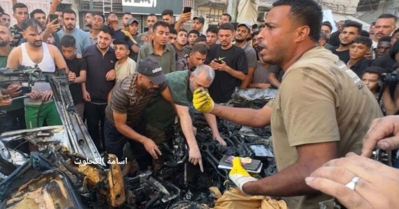 شهيدان بينهما طفلة و6 إصابات في قصف إسرائيلي استهدف مركبة غرب مدينة غزة