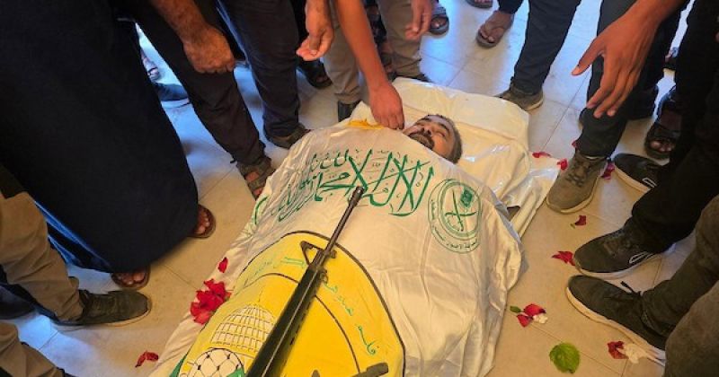 جنازة نائل أبو عبيد قائد لواء رفح