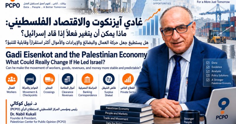 غادي آيزنكوت والاقتصاد الفلسطيني: ماذا يمكن أن يتغير فعلاً إذا قاد إسرائيل؟