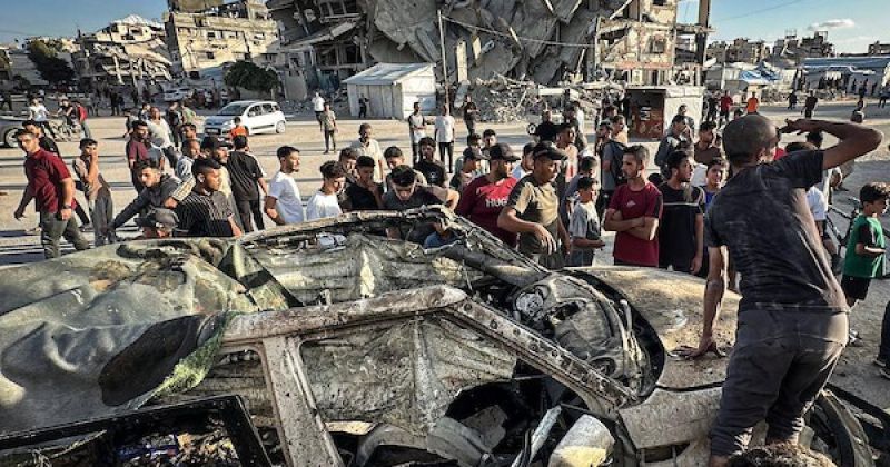 شهيدان وإصابات بقصف إسرائيلي استهدف مركبة في حي تل الهوى بمدينة غزة