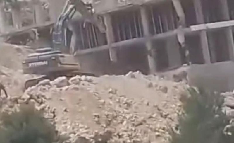 هدم منزل قيد الإنشاء في بلدة الولجة ببيت لحم
