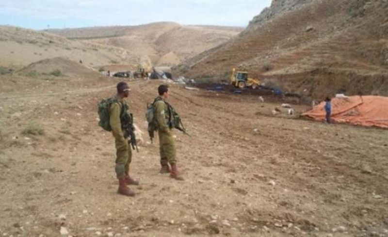 الاحتلال يدمر خطوط مياه في عاطوف والرأس الأحمر جنوب شرق طوباس