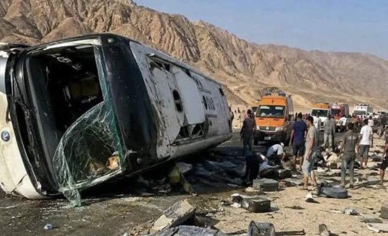 حماس تعزي مصر والأردن بضحايا حادث انقلاب حافلة في جنوب سيناء