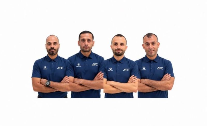 طاقم حكام فلسطيني يدير مباراةً بدوري أبطال آسيا
