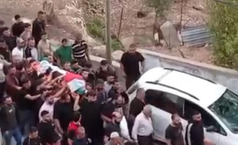 أهالي سلفيت يشيعون جثمان الشهيد مشهور ياسين