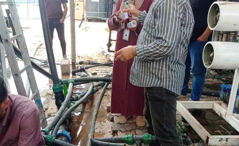 لأول مرة منذ الحرب.. حملة ميدانية شاملة لفحص مياه الآبار الجوفية في قطاع غزة