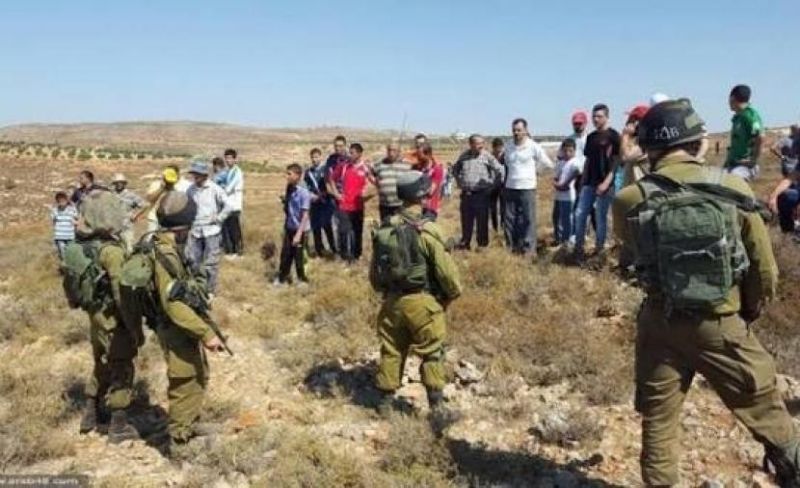 الاحتلال يُجبر مزارعين على مغادرة أراضيهم شرق قلقيلية